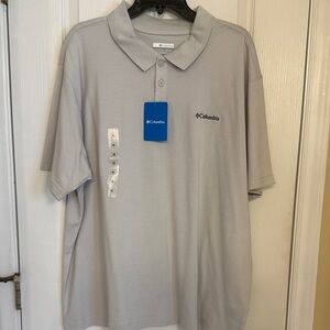 Columbia Men's Light Gray Polo Shirt
